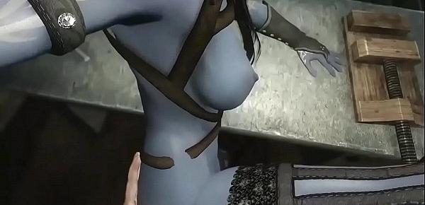  3D Cartoon porn - Cute Daedra milf seduces big cock for sex with passion - httptoonypip.vip - 3D Cartoon porn